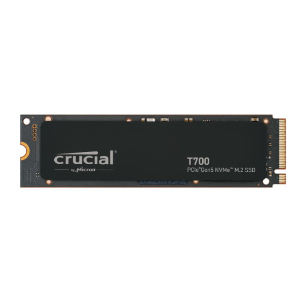 SSD CRUCIAL T700 4TB M.2 PCIe Gen5 NVMe TLC Write speed 11800 MBytes/sec Read speed 12400 MBytes/sec TBW 2400 TB CT4000T700SSD3