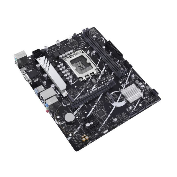 Mainboard ASUS Intel B760 Express LGA1700 Micro-ATX Memory DDR4 Memory slots 2 2xPCI-Express 4.0 1x 1xPCI-Express 4.0 16x 2xM.2 1x15pin D-sub 1xHDMI 2xUSB 2.0 4xUSB 3.2 1xPS/2 1xRJ45 3xAudio port PRIMEB760M-KD4 - Image 4