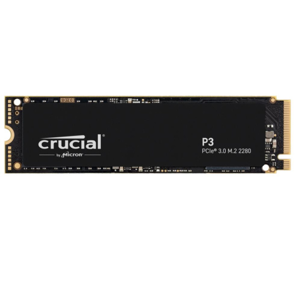 SSD CRUCIAL P3 1TB M.2 PCIE NVMe 3D NAND Write speed 3000 MBytes/sec Read speed 3500 MBytes/sec TBW 220 TB CT1000P3SSD8 - Image 2