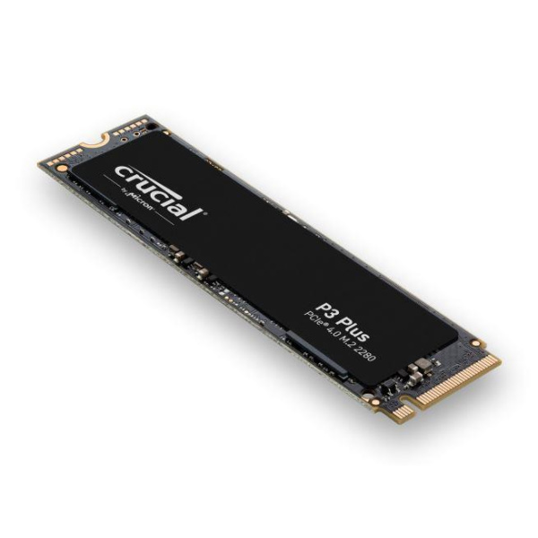 SSD CRUCIAL P3 Plus 500GB M.2 PCIE NVMe 3D NAND Write speed 1900 MBytes/sec Read speed 4700 MBytes/sec TBW 110 TB MTBF 1500000 hours CT500P3PSSD8