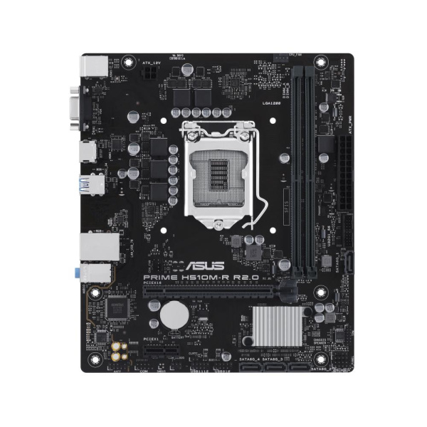 Mainboard ASUS Intel H470 Express LGA1200 Micro-ATX Memory DDR4 Memory slots 2 1xPCI-Express 3.0 1x 1xPCI-Express 4.0 16x 1x15pin D-sub 1xHDMI 2xUSB 2.0 2xUSB 3.2 2xPS/2 1xRJ45 3xAudio port PRIMEH510M-RR2.0-SI