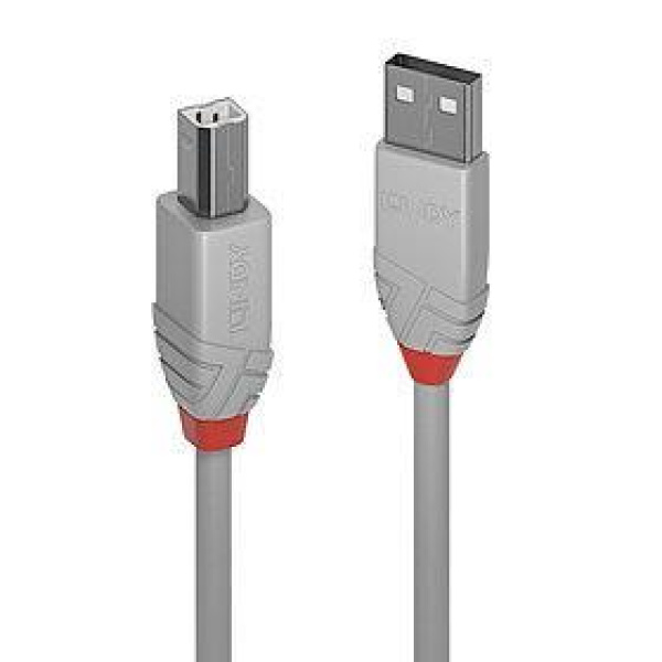 CABLE USB2 A-B 1M/ANTHRA GREY 36682 LINDY