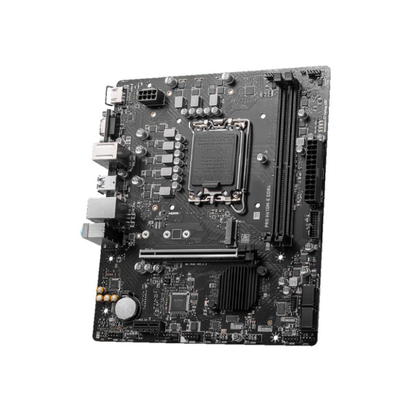 Mainboard MSI Intel H610 LGA1700 MicroATX Memory DDR4 Memory slots 2 1xPCI-Express 1x 1xPCI-Express 16x 1xM.2 1x15pin D-sub 1xHDMI 4xUSB 2.0 2xUSB 3.2 1xPS/2 1xRJ45 3xAudio port PROH610M-EDDR4 - Image 3