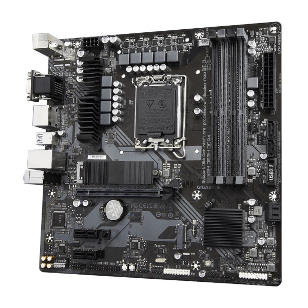 Mainboard GIGABYTE Intel B760 Express LGA1700 Micro-ATX Memory DDR4 Memory slots 4 2xPCI-Express 3.0 1x 1xPCI-Express 4.0 16x 2xM.2 1x15pin D-sub 1xHDMI 2xDisplayPort 2xUSB 2.0 3xUSB 3.2 1xUSB-C 1xPS/2 1xRJ45 3xAudio port B760MDS3HDDR4 - Image 4