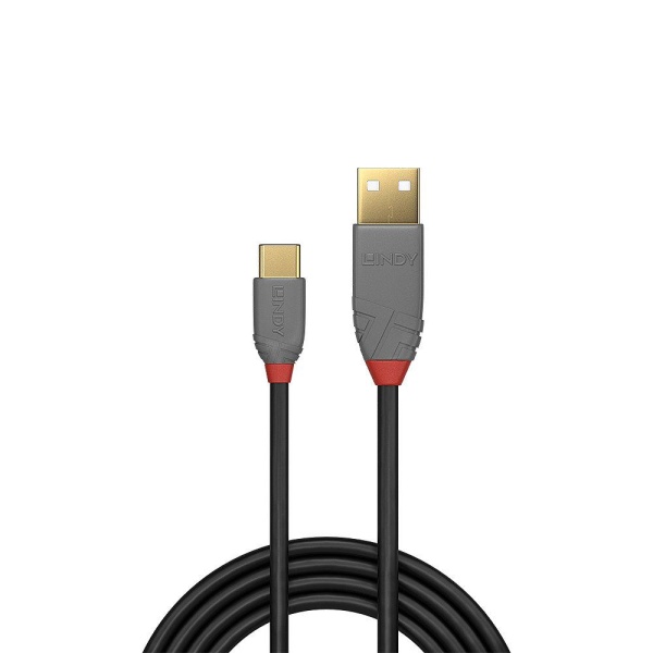 CABLE USB2 C-A 1M/ANTHRA 36886 LINDY - Image 2