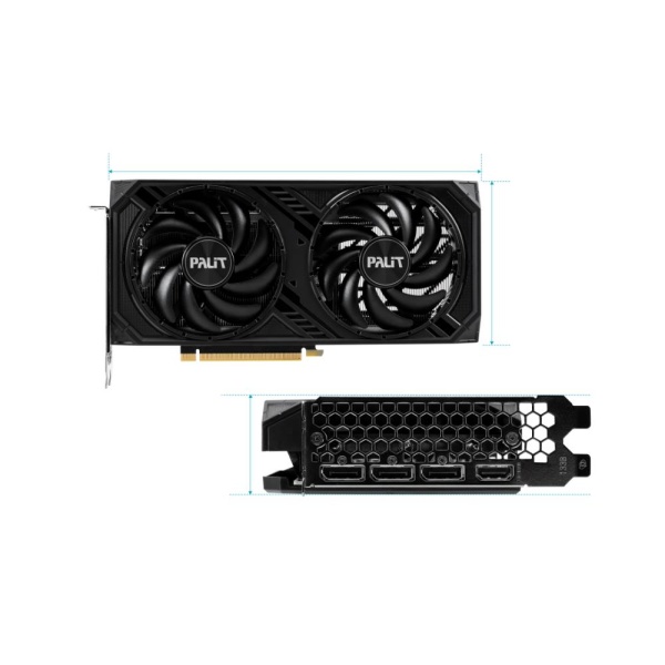 Graphics Card PALIT NVIDIA GeForce RTX 4060 Ti 8 GB GDDR6 128 bit PCIE 4.0 16x GPU 2310 MHz Dual Slot Fansink 1xHDMI 3xDisplayPort NE6406T019P1-1060D - Image 6