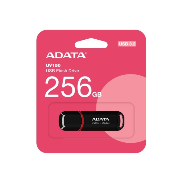 MEMORY DRIVE FLASH USB3 256GB/BLACK AUV150-256G-RBK ADATA - Image 2