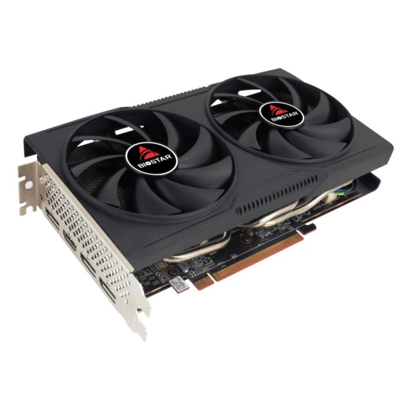 Graphics Card BIOSTAR AMD Radeon RX 7600 8 GB GDDR6 128 bit PCIE 4.0 16x GPU 2250 MHz Dual Slot Fansink 1xHDMI 3xDisplayPort VA7606RM81 - Image 2