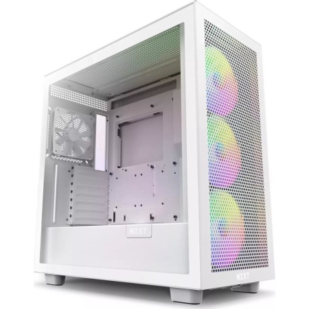CASE MIDITOWER ATX W/O PSU/WHITE H7 FLOW RGB NZXT - Image 5