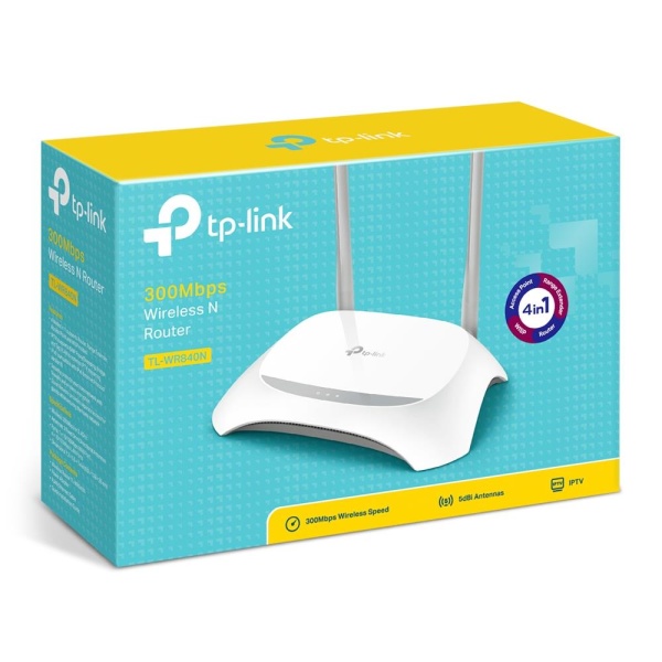 Wireless Router TP-LINK Wireless Router 300 Mbps IEEE 802.11b IEEE 802.11g IEEE 802.11n 1 WAN 4x10/100M DHCP Number of antennas 2 TL-WR840N - Image 4