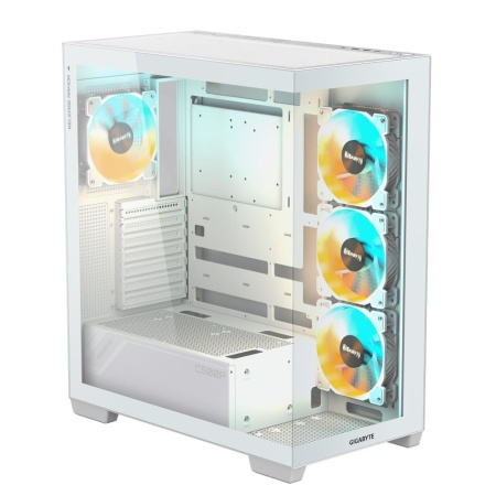 Case GIGABYTE MidiTower Case product features Transparent panel ATX MicroATX MiniITX Colour White GB-C500PIST - Image 6