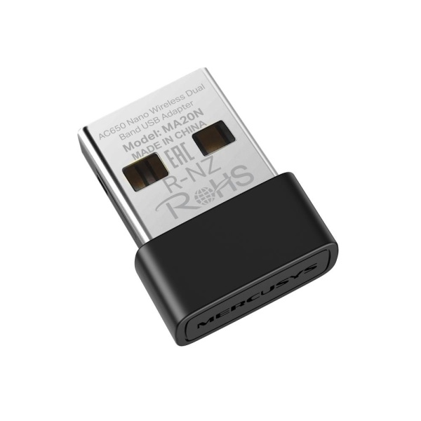 WRL ADAPTER 650MBPS USB NANO/MA20N MERCUSYS - Image 2