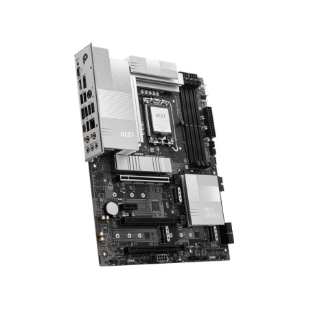 Mainboard MSI Intel Z890 LGA1851 ATX Memory DDR5 Memory slots 4 1xPCI-Express 4.0 1x 2xPCI-Express 4.0 4x	 1xPCI-Express 5.0 16x 4xM.2 1xHDMI 1xDisplayPort 4xUSB 2.0 3xUSB 3.2 1xUSB-C 1xUSB-C w/Thunderbolt 1xPS/2 1xRJ45 3xAudio port PROZ890-PWIFI - Image 3