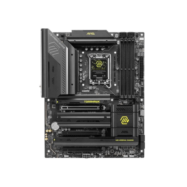 Mainboard MSI Intel Z890 LGA1851 ATX Memory DDR5 Memory slots 4 2xPCI-Express 4.0 4x	 1xPCI-Express 5.0 16x 4xM.2 1xHDMI 4xUSB 2.0 3xUSB 3.2 1xUSB-C 2xUSB-C w/Thunderbolt 1xOptical S/PDIF 1xRJ45 2xAudio port MAGZ890TOMAHAWKWIFI - Image 2