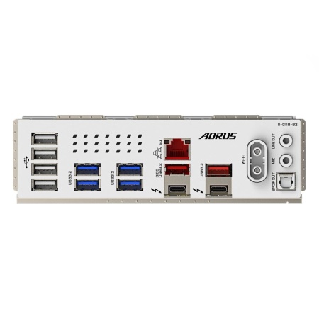 Mainboard GIGABYTE Intel Z890 LGA1851 ATX Memory DDR5 Memory slots 4 1xPCI-Express 4.0 1x 1xPCI-Express 4.0 4x	 1xPCI-Express 5.0 16x 5xM.2 4xUSB 2.0 6xUSB 3.2 2xUSB-C w/Thunderbolt 1xOptical S/PDIF 1xRJ45 2xAudio port Z890AORUSPROICE - Image 5
