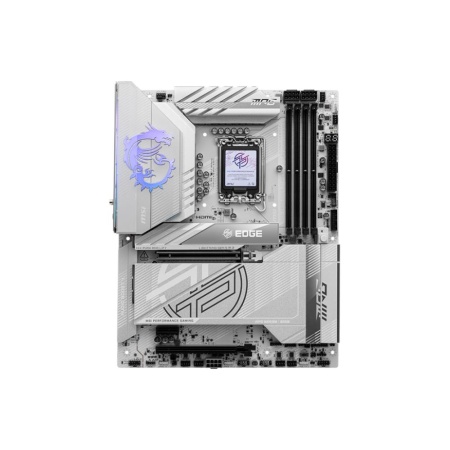 Mainboard MSI Intel Z890 LGA1851 ATX Memory DDR5 Memory slots 4 1xPCI-Express 1x 2xPCI-Express 16x 5xM.2 1xHDMI 1xAudio-In 1xAudio-Out 1xUSB 2.0 4xUSB 3.0 4xUSB 3.1 1xUSB-C 1xOptical S/PDIF 1xRJ45 2xThunderbolt MPGZ890EDGETIWIFI - Image 2