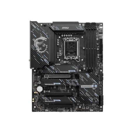 Mainboard MSI Intel Z890 LGA1851 ATX Memory DDR4 Memory slots 4 1xPCI-Express 4.0 1x 2xPCI-Express 4.0 4x	 1xPCI-Express 5.0 16x 4xM.2 1xHDMI 1xDisplayPort 4xUSB 2.0 3xUSB 3.2 1xUSB-C 1xUSB-C w/Thunderbolt 1xPS/2 1xRJ45 3xAudio port Z890GAMINGPLUSWIFI - Image 2