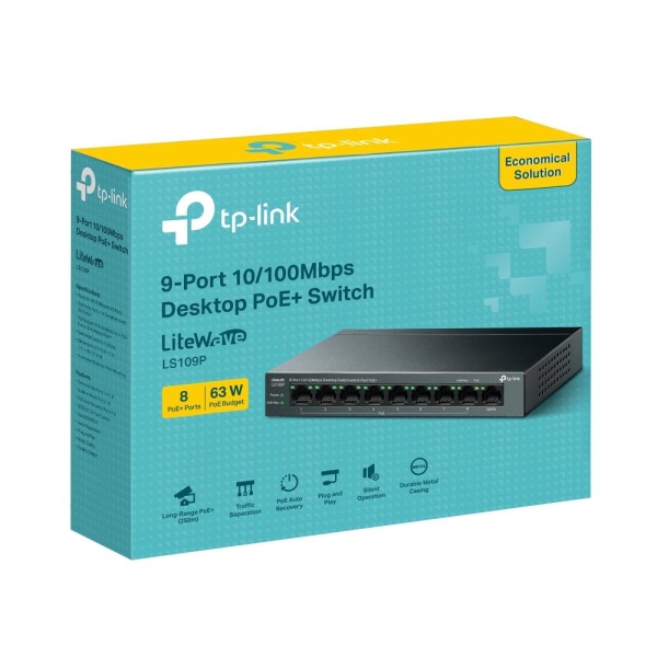 NET SWITCH 9PORT 10/100M 8POE+/LS109P TP-LINK - Image 4