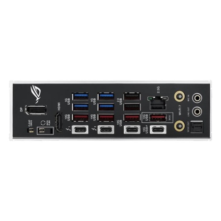 Mainboard ASUS Intel Z890 LGA1851 ATX Memory DDR5 Memory slots 4 1xPCI-Express 4.0 16x 1xPCI-Express 5.0 16x 5xM.2 1xHDMI 1xDisplayPort 1xAudio-In 1xAudio-Out 2xUSB 2.0 4xUSB 3.0 4xUSB 3.1 2xUSB-C 2xUSB-C w/Thunderbolt 1xOptical S/PDIF 1xRJ45 ROGSTRIXZ890-FGAMWIFI - Image 6