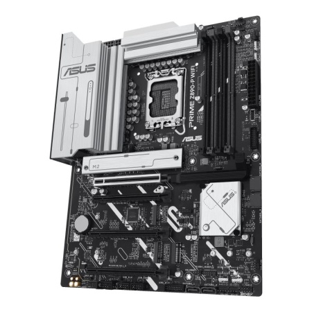 Mainboard ASUS Intel Z890 LGA1851 ATX Memory DDR5 Memory slots 4 3xPCI-Express 4.0 16x 1xPCI-Express 5.0 16x 4xM.2 1xHDMI 1xDisplayPort 1xAudio-In 1xAudio-Out 1xMicrophone 4xUSB 2.0 2xUSB 3.0 1xUSB 3.1 1xUSB-C w/Thunderbolt 1xRJ45 PRIMEZ890-PWIFI - Image 2