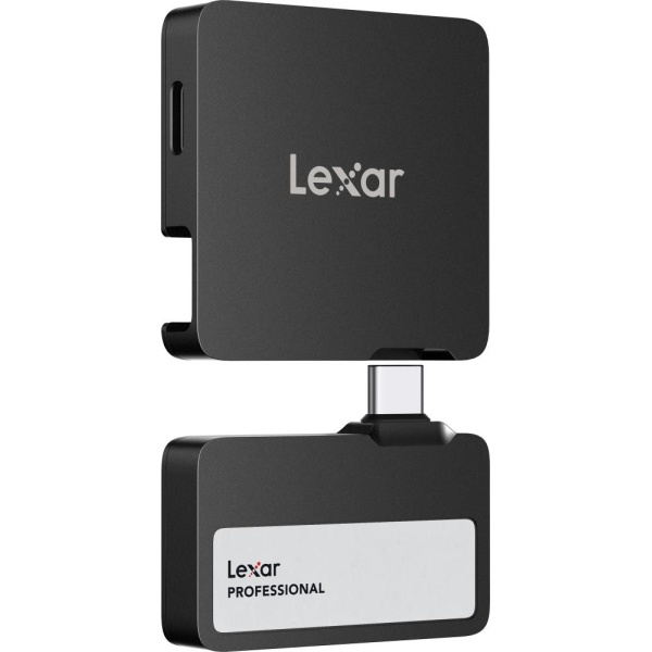 External SSD LEXAR Professional Go Portable 1TB USB 3.2 Write speed 1000 MBytes/sec Read speed 1050 MBytes/sec LSL400S001T-RNBNG - Image 4