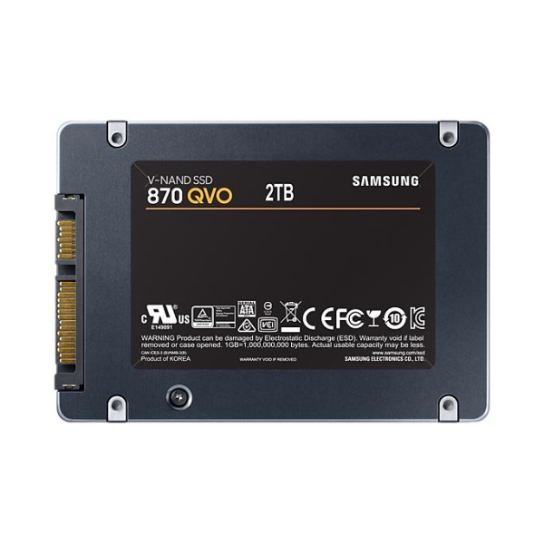 SSD SAMSUNG 870 QVO 2TB SATA 3.0 Write speed 530 MBytes/sec Read speed 560 MBytes/sec TBW 720 TB MTBF 1500000 hours MZ-77Q2T0BW - Image 4