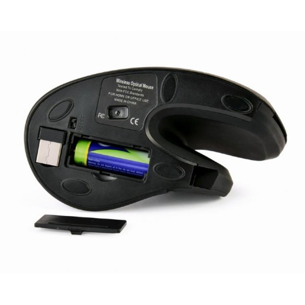 MOUSE USB OPTICAL WRL BLACK/ERGONOMIC MUSW-ERGO-03 GEMBIRD - Image 5