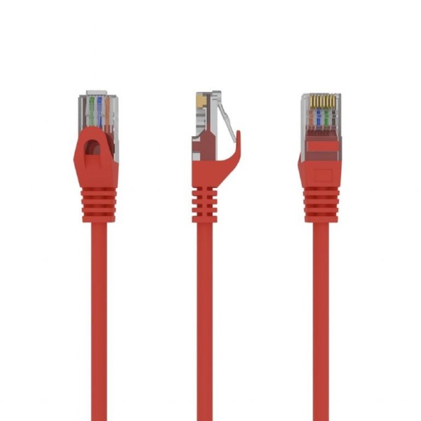 PATCH CABLE CAT6 UTP 0.25M/RED PP6U-0.25M/R GEMBIRD - Image 2