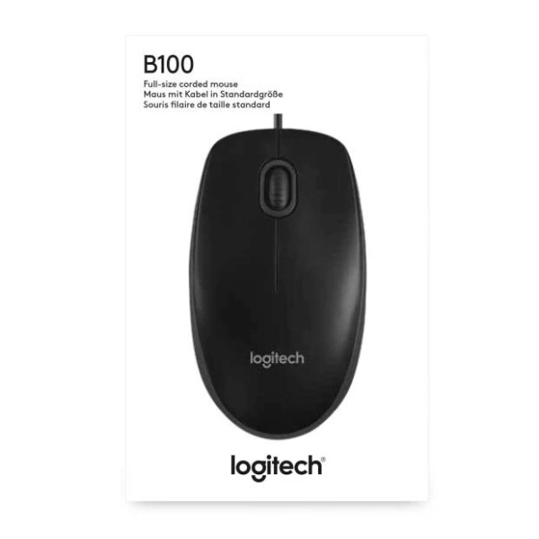 MOUSE USB OPTICAL B100/BLACK OEM 910-003357 LOGITECH - Image 5