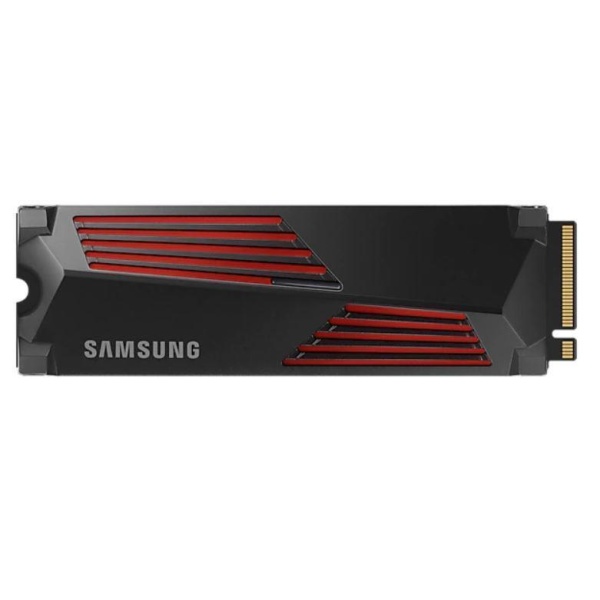 SSD SAMSUNG 990 PRO with Heatsink 4TB M.2 PCIe Gen4 NVMe TLC Write speed 6900 MBytes/sec Read speed 7450 MBytes/sec TBW 2400 TB MTBF 1500000 hours MZ-V9P4T0CW