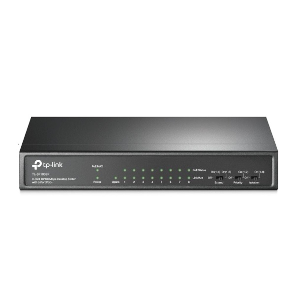 Switch TP-LINK TL-SF1009P Desktop/pedestal 9x10Base-T / 100Base-TX PoE+ ports 8 TL-SF1009P - Image 5