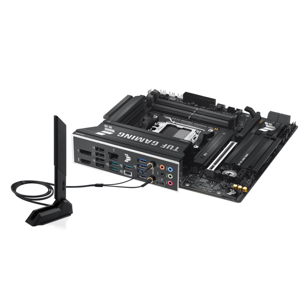 Mainboard ASUS AMD B850 SAM5 Micro-ATX Memory DDR5 Memory slots 4 1xPCI-Express 4.0 1x 1xPCI-Express 4.0 16x 1xPCI-Express 5.0 16x 3xM.2 1xHDMI 1xDisplayPort 11xUSB 2.0 2xUSB-C 1xRJ45 5xAudio port GAMINGB850M-PLUSWIFI - Image 7