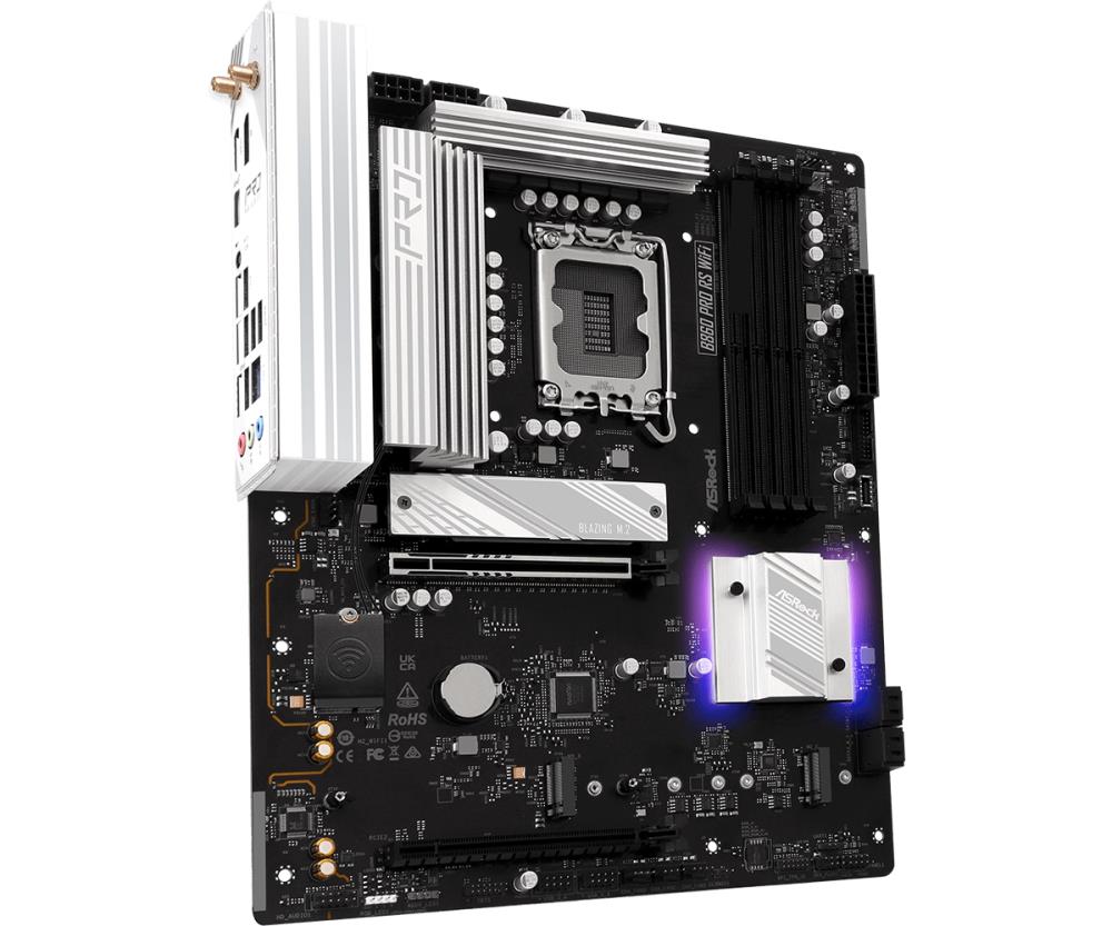 Mainboard ASROCK Memory DDR5 Memory slots 4 1xPCI-Express 4.0 16x 1xPCI-Express 5.0 16x 1xM.2 1xHDMI 1xDisplayPort 1xAudio-In 1xAudio-Out 1xMicrophone 2xUSB 2.0 6xUSB 3.2 1xUSB-C 1xRJ45 B860PRORSWIFI - Image 4