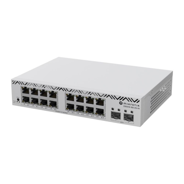 Switch MIKROTIK 16x10Base-T / 100Base-TX / 1000Base-T CSS318-16G-2S+IN