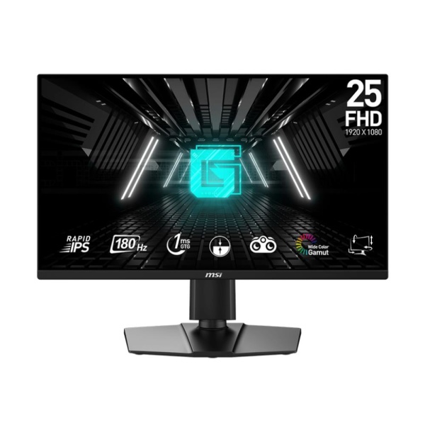 LCD Monitor MSI G255PF E2 24.5" Gaming Panel IPS 1920x1080 16:9 180Hz 1 ms Speakers Swivel Pivot Height adjustable Tilt G255PFE2