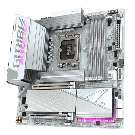 Mainboard GIGABYTE Intel B860 Express LGA1851 Micro-ATX Memory DDR5 1xPCI-Express 16x 3xM.2 1xHDMI 1xDisplayPort 4xUSB 2.0 6xUSB 3.2 1xUSB-C 1xOptical S/PDIF 1xRJ45 2xAudio port B860MAELTWF6EICE1.0 - Image 4