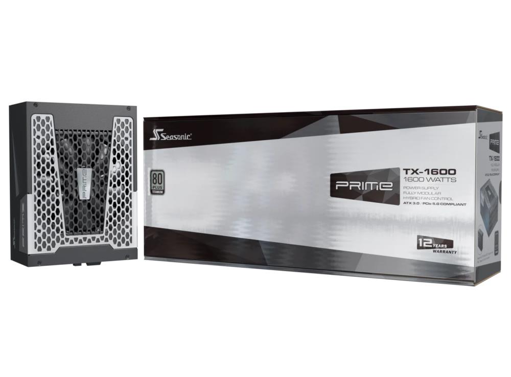 Power Supply SEASONIC PRIME PX ATX 3.0 1600 Watts Efficiency 80 PLUS PLATINIUM MTBF 100000 hours PRIME-PX-1600-ATX30 - Image 2