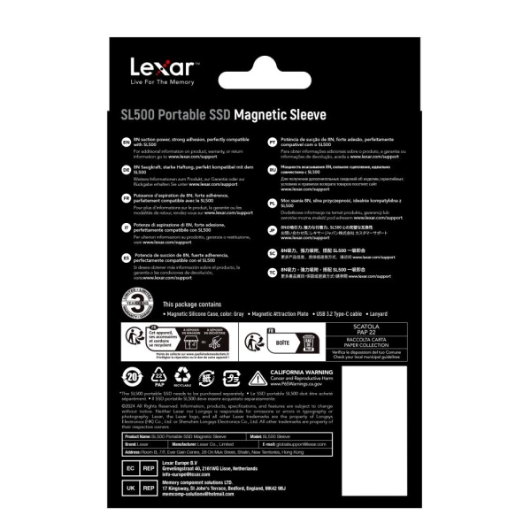 SSD ACC SLEEVE/LSL500XSLEEVE-RNBNG LEXAR - Image 6