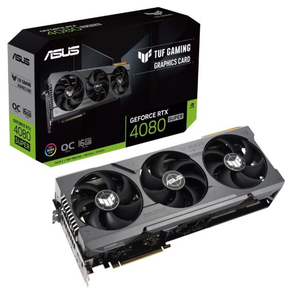 Graphics Card ASUS NVIDIA GeForce RTX 4080 SUPER 16 GB GDDR6X 256 bit PCIE 4.0 16x 2xHDMI 3xDisplayPort TUF-RTX4080S-O16G-GAMING