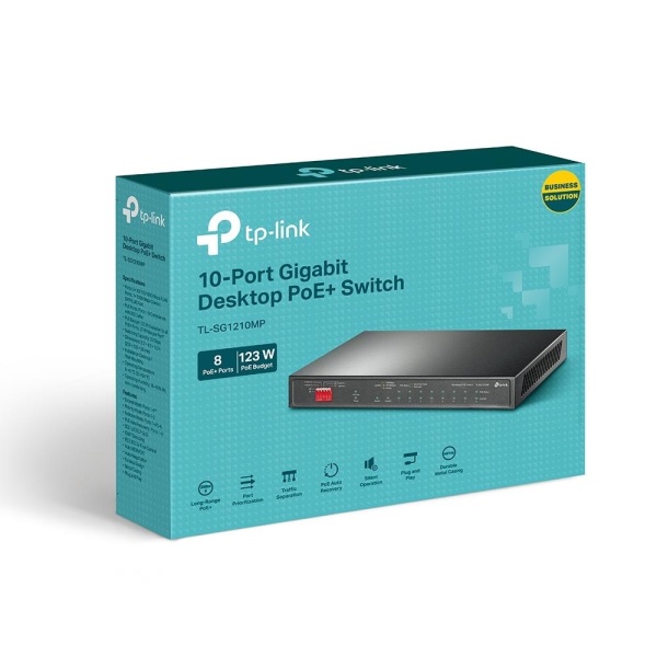 Switch TP-LINK 1xSFP PoE+ ports 8 TL-SG1210MP - Image 6