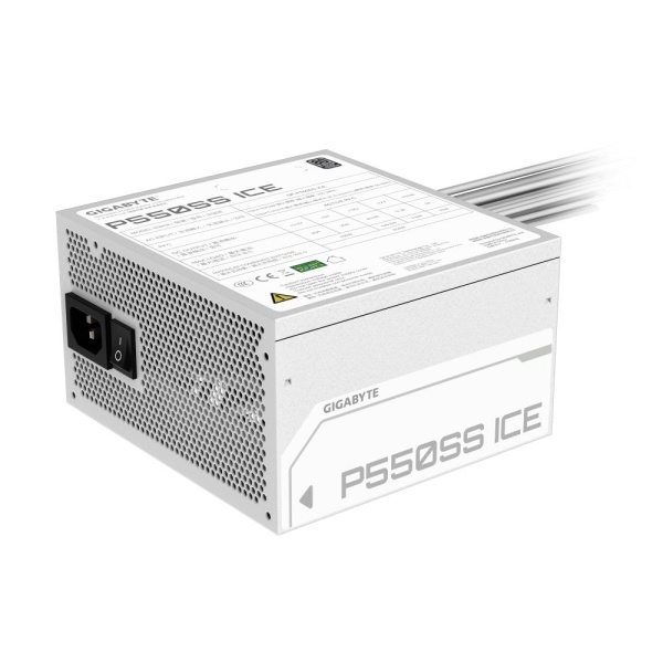 Power Supply GIGABYTE GP-P550SS ICE 550 Watts Efficiency 80 PLUS SILVER PFC Active MTBF 100000 hours GP-P550SSICE - Image 4