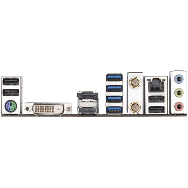 Mainboard GIGABYTE AMD B550 SAM4 Micro-ATX Memory DDR4 Memory slots 4 1xPCI-Express 3.0 1x 1xPCI-Express 3.0 4x 1xPCI-Express 4.0 16x 2xM.2 1xDVI-D 1xHDMI 1xDisplayPort 4xUSB 2.0 4xUSB 3.2 1xPS/2 1xRJ45 3xAudio port B550MDS3HAC1.5 - Image 4