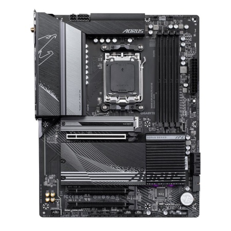 Mainboard GIGABYTE AMD B650 SAM5 ATX Memory DDR5 Memory slots 4 1xPCI-Express 16x 2xPCI-Express 2.0 16x 3xM.2 1xHDMI 1xDisplayPort 4xUSB 2.0 7xUSB 3.2 1xUSB-C 1xRJ45 3xAudio port B650AELITEAXV21.1 - Image 4