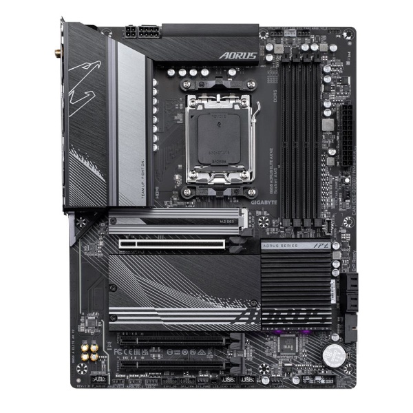 Mainboard GIGABYTE AMD B650 SAM5 ATX Memory DDR5 Memory slots 4 1xPCI-Express 16x 2xPCI-Express 2.0 16x 3xM.2 1xHDMI 1xDisplayPort 4xUSB 2.0 7xUSB 3.2 1xUSB-C 1xRJ45 3xAudio port B650AELITEAXV21.1 - Image 4