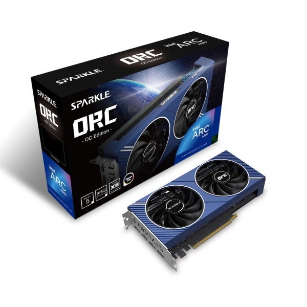 Graphics Card SPARKLE Intel Arc A580 8 GB GDDR6 256 bit PCIE 4.0 16x Dual Slot Fansink 1xHDMI 3xDisplayPort SA580C-8GOC