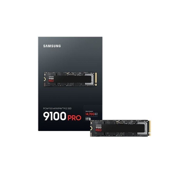 SSD SAMSUNG 9100 PRO 1TB M.2 PCIe Gen5 NVMe TLC Write speed 13300 MBytes/sec Read speed 14700 MBytes/sec 2.38mm TBW 600 TB MZ-VAP1T0BW - Image 3