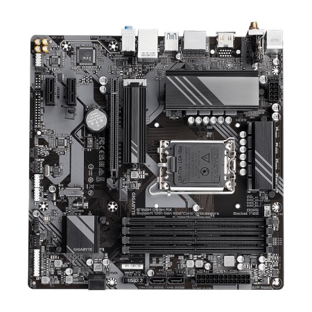 Mainboard GIGABYTE Intel B760 Express LGA1700 Micro-ATX Memory DDR5 Memory slots 4 2xPCI-Express 3.0 1x 1xPCI-Express 4.0 16x 2xM.2 1xHDMI 2xDisplayPort 2xAudio-In 1xAudio-Out 2xUSB 2.0 3xUSB 3.2 1xUSB-C 1xPS/2 1xRJ45 B760MDS3HAX1.2 - Image 5