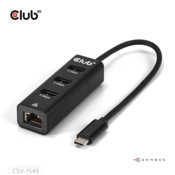 I/O HUB USB-C 3PORT/CSV-1549 CLUB3D - Image 3