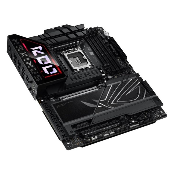 Mainboard ASUS Intel Z890 LGA1851 ATX Memory DDR5 Memory slots 4 1xPCI-Express 4.0 1x 1xPCI-Express 4.0 16x 1xPCI-Express 5.0 16x 6xM.2 1xHDMI 1xAudio-In 1xAudio-Out 4xUSB 3.0 4xUSB 3.1 1xUSB-C 2xUSB-C w/Thunderbolt 1xOptical S/PDIF 2xRJ45 ROGMAXIMUSZ890HERO - Image 3