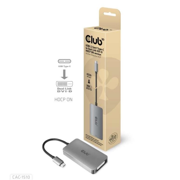 I/O ADAPTER USB-C TO DVI-D/ACTIVE M/F CAC-1510 CLUB3D - Image 2